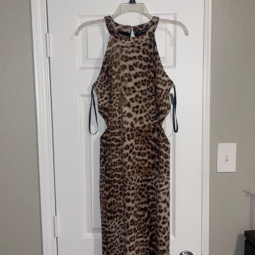 INC Internal Concepts Leopard/Cheetah Maxi Dress